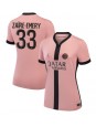 Paris Saint-Germain Warren Zaire-Emery #33 Tredjedrakt Dame 2024-25 Korte ermer